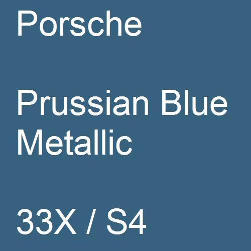 Porsche, Prussian Blue Metallic, 33X / S4.